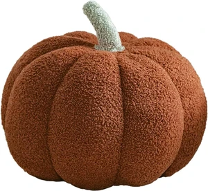3D Simulated Pumpkin Pillow Plush Pillow Sofa Cushion (7.8inch, Brown) 3D Simulated Pumpkin Pillow Plush Pillow Sofa Cushion (7.8inch, Brown)