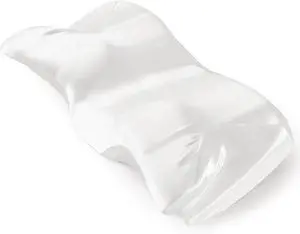 Satin Pillowcase for Cervical Pillow, Smooth Neck Pillow Case Cover Silky Soft Contour Cervical Pillow Cover with Zipper (Ivory White) Satin Pillowcase for Cervical Pillow, Smooth Neck Pillow Case Cover Silky Soft Contour Cervical Pillow Cover with Zipper (Ivory White)