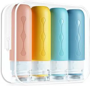 Travel Bottles for Toiletries, Tsa Approved, Travel Size Containers, BPA Free Leak Proof Tubs Refillable Liquid Accessories for Cometic Shampoo and Lotion Soap Travel Bottles for Toiletries, Tsa Approved, Travel Size Containers, BPA Free Leak Proof Tubs Refillable Liquid Accessories for Cometic Shampoo and Lotion Soap