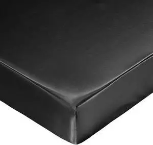 Satin Mini Crib Sheets 38 x 24In, Black Satin Mini Crib Sheets 38 x 24In, Black