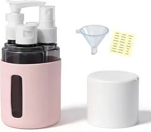 4-in-1 Refillable Cosmetic Containers, TSA Approved Travel Toiletry Kit 4-in-1 Refillable Cosmetic Containers, TSA Approved Travel Toiletry Kit