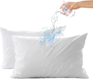 Pillow Protectors with Zipper Queen Size,2 Pack,Bed Bug Proof Pillow Protectors with Zipper Queen Size,2 Pack,Bed Bug Proof