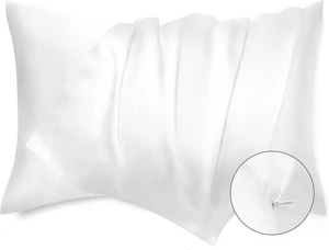 Satin Pillowcase with Zipper, Similar to Silk Pillow Cases 2 Pack, Satin King Size Pillow Cases Set of 2, Silky & Soft Pillow Cover for Hair and Skin, Gifts for Women Men, White, 20x36 Inches Satin Pillowcase with Zipper, Similar to Silk Pillow Cases 2 Pack, Satin King Size Pillow Cases Set of 2, Silky & Soft Pillow Cover for Hair and Skin, Gifts for Women Men, White, 20x36 Inches