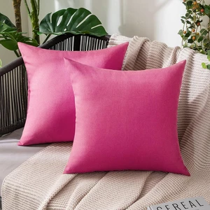 Decorative Outdoor Pillow Covers Waterproof 18x18 Hot Pink Decorative Outdoor Pillow Covers Waterproof 18x18 Hot Pink