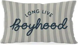 Long Live Boyhood Boys Room Throw Pillow Cover 12x20, Playroom Kids Throw Pillows, Blue Decor Pillowcase for Classroom Playroom Nursery Kids Room Toddler Room Long Live Boyhood Boys Room Throw Pillow Cover 12x20, Playroom Kids Throw Pillows, Blue Decor Pillowcase for Classroom Playroom Nursery Kids Room Toddler Room