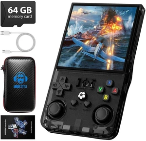 R36MAX Retro Handheld Game Console, 4.0 Inch 720x720 IPS Screen, 64GB Built-in 18,000+ Classic Game, Portable Hand Held Open Source Linux System, 4000mAh Battery Retro Gaming Console(Black 64GB) R36MAX Retro Handheld Game Console, 4.0 Inch 720x720 IPS Screen, 64GB Built-in 18,000+ Classic Game, Portable Hand Held Open Source Linux System, 4000mAh Battery Retro Gaming Console(Black 64GB)