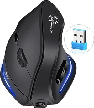 ECHTPower Ergonomic Wireless Mouse, Vertical Mouse with Adjustable DPI 2400/1600/1000, Rechargeable Mice with LED Light, Ergo Mouse for Laptop/PC/Windows/macOS ECHTPower Ergonomic Wireless Mouse, Vertical Mouse with Adjustable DPI 2400/1600/1000, Rechargeable Mice with LED Light, Ergo Mouse for Laptop/PC/Windows/macOS