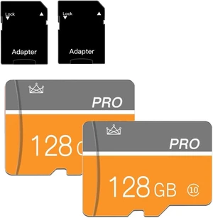 128GB Class 10 High-Speed Micro SD Card with Adapter for Camera, Smartphone, Tablet & PC (2-Pack) 128GB Class 10 High-Speed Micro SD Card with Adapter for Camera, Smartphone, Tablet & PC (2-Pack)