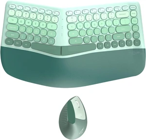 Ergonomic Wireless Keyboard & Mouse Combo with Wrist Rest Ergonomic Wireless Keyboard & Mouse Combo with Wrist Rest