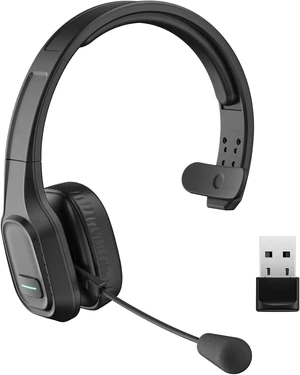 Trucker Bluetooth V5.0 Headset On-Ear Wireless Headset with Noise-Cancelling & Mute Mic for Phones, Computer, Zoom, Skype & Home Office Trucker Bluetooth V5.0 Headset On-Ear Wireless Headset with Noise-Cancelling & Mute Mic for Phones, Computer, Zoom, Skype & Home Office