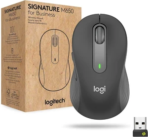 Signature M650 for Business Small Wireless Mouse Graphite Signature M650 for Business Small Wireless Mouse Graphite