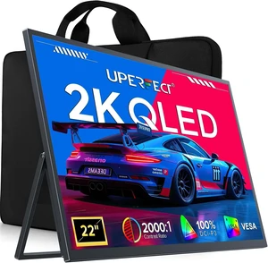 22" 2K Portable Monitor QLED Display with 100% DCI-P3 Color 22" 2K Portable Monitor QLED Display with 100% DCI-P3 Color