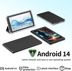 7-Inch Android 14 Tablet with Case 8GB RAM + 32GB ROM / 1TB Expandable, 1.6GHz Quad-Core, 5MP Camera, 3000mAh Battery, 5G WiFi, Games, Black 7-Inch Android 14 Tablet with Case 8GB RAM + 32GB ROM / 1TB Expandable, 1.6GHz Quad-Core, 5MP Camera, 3000mAh Battery, 5G WiFi, Games, Black