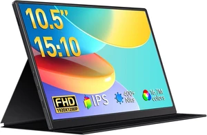 10.5" FHD 1280P IPS Portable Monitor 400 Nits, 15:10, Ultra-Slim Mini Monitor with Smart Cover & Speaker, USB-C/HDMI HDR Gaming, for Laptop PCs 10.5" FHD 1280P IPS Portable Monitor 400 Nits, 15:10, Ultra-Slim Mini Monitor with Smart Cover & Speaker, USB-C/HDMI HDR Gaming, for Laptop PCs