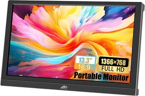 13.3-Inch HD 1366x768 LED Portable Monitor Small HDMI Screen 13.3-Inch HD 1366x768 LED Portable Monitor Small HDMI Screen