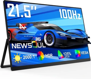 21.5'' 100Hz QLED Portable Gaming Monitor for Laptop Ultra-Fast IPS, 125% sRGB 21.5'' 100Hz QLED Portable Gaming Monitor for Laptop Ultra-Fast IPS, 125% sRGB