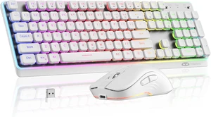 2.4G Full-Size Wireless Keyboard & Mouse Combo 104-Key RGB Keyboard with Rechargeable 3-DPI Mouse, Ergonomic Set for Windows, Mac, Laptop, PC 2.4G Full-Size Wireless Keyboard & Mouse Combo 104-Key RGB Keyboard with Rechargeable 3-DPI Mouse, Ergonomic Set for Windows, Mac, Laptop, PC