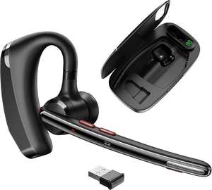 Bluetooth 5.3 Wireless Headset Dual Noise-Canceling Mics, Portable Charging Case, 300H Standby, Hands-Free Headphones for Computer/Cell Phones, Trucker/Home/Office/Work Bluetooth 5.3 Wireless Headset Dual Noise-Canceling Mics, Portable Charging Case, 300H Standby, Hands-Free Headphones for Computer/Cell Phones, Trucker/Home/Office/Work