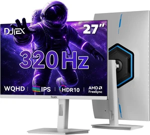 27-Inch White Gaming Monitor 320Hz WQHD (2560 x 1440) IPS, HDR10 27-Inch White Gaming Monitor 320Hz WQHD (2560 x 1440) IPS, HDR10