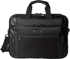 Kenneth Cole Reaction Keystone 17" Laptop Business Portfolio Dual Compartment 1680d Polyester (Black) Kenneth Cole Reaction Keystone 17" Laptop Business Portfolio Dual Compartment 1680d Polyester (Black)