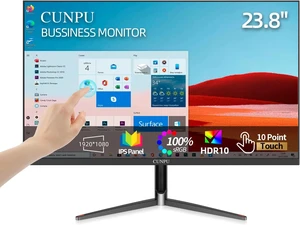 24-Inch Touchscreen Monitor 10-Point Touch, FHD 1080P 75Hz IPS, 100% sRGB, VESA Mountable, Tilt, VGA/HDMI/USB for PC, Laptop, Business & Warehouse 24-Inch Touchscreen Monitor 10-Point Touch, FHD 1080P 75Hz IPS, 100% sRGB, VESA Mountable, Tilt, VGA/HDMI/USB for PC, Laptop, Business & Warehouse