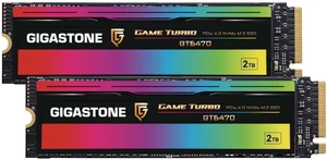 2TB Game Turbo PCIe Gen4x4 SSD (2-Pack) Up to 7,300MB/s, SLC Caching, M.2 NVMe PCIe 4.0 2280 Internal Solid State Drive for Gaming/PC/Laptop, 5-Year Warranty 2TB Game Turbo PCIe Gen4x4 SSD (2-Pack) Up to 7,300MB/s, SLC Caching, M.2 NVMe PCIe 4.0 2280 Internal Solid State Drive for Gaming/PC/Laptop, 5-Year Warranty