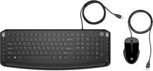 Pavilion 200 Wired Keyboard & Mouse USB-A Plug-and-Play, Full-Size with Numeric Keypad, Enhanced F1-F12 Keys & 12 Hotkeys, 1600 DPI Mouse, Windows Compatible (9DF28AA#ABL) (Black) Pavilion 200 Wired Keyboard & Mouse USB-A Plug-and-Play, Full-Size with Numeric Keypad, Enhanced F1-F12 Keys & 12 Hotkeys, 1600 DPI Mouse, Windows Compatible (9DF28AA#ABL) (Black)