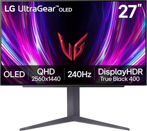 27GS93QE 27-Inch UltraGear OLED Gaming Monitor QHD 1440p, 240Hz, 0.03ms, DisplayHDR True Black 400, FreeSync Premium Pro, G-Sync, HDMI 2.1, DisplayPort (Black) 27GS93QE 27-Inch UltraGear OLED Gaming Monitor QHD 1440p, 240Hz, 0.03ms, DisplayHDR True Black 400, FreeSync Premium Pro, G-Sync, HDMI 2.1, DisplayPort (Black)