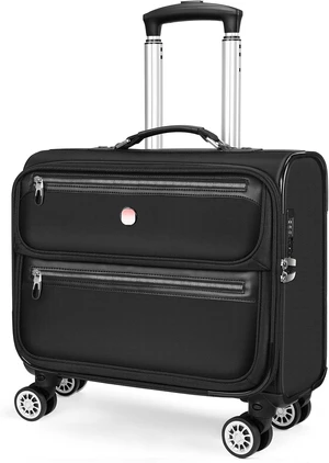 17.3-Inch Rigid-Frame Rolling Laptop Briefcase with Wheels USB & Type-C Charging, TSA Lock, Detachable Spinner Wheels, for Business Travel 17.3-Inch Rigid-Frame Rolling Laptop Briefcase with Wheels USB & Type-C Charging, TSA Lock, Detachable Spinner Wheels, for Business Travel