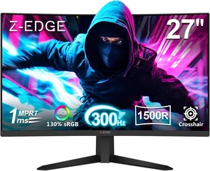 Z-Edge 27-Inch Curved Gaming Monitor 1080P, 300Hz/240Hz Z-Edge 27-Inch Curved Gaming Monitor 1080P, 300Hz/240Hz