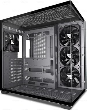 F300 (2025) ATX Mid-Tower Gaming PC Case 4 Pre-Installed Non-RGB Fans, 270° Panoramic Glass with Type-C (Black+) F300 (2025) ATX Mid-Tower Gaming PC Case 4 Pre-Installed Non-RGB Fans, 270° Panoramic Glass with Type-C (Black+)