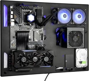 Wall-Mount Gaming PC Case Wall Mount Computer Chassis for PC Gaming Wall-Mount Gaming PC Case Wall Mount Computer Chassis for PC Gaming