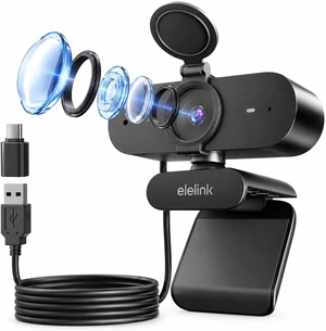 4K USB Webcam for PC Auto-Focus Streaming Camera with Dual Noise-Reduction Mics 4K USB Webcam for PC Auto-Focus Streaming Camera with Dual Noise-Reduction Mics