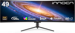 49C1R 49" Curved 5K2K 32:9 Ultrawide Gaming Monitor QHD 5120 x 1440P, 120Hz, R1800, 99% sRGB, HDR400, USB Type-C, DisplayPort, HDMI, Built-in Speakers, Height/Tilt Adjustable 49C1R 49" Curved 5K2K 32:9 Ultrawide Gaming Monitor QHD 5120 x 1440P, 120Hz, R1800, 99% sRGB, HDR400, USB Type-C, DisplayPort, HDMI, Built-in Speakers, Height/Tilt Adjustable