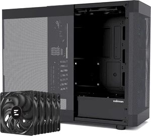 i4 ATX Mid-Tower Desktop PC Case 6X Preinstalled Fans, High Airflow i4 ATX Mid-Tower Desktop PC Case 6X Preinstalled Fans, High Airflow