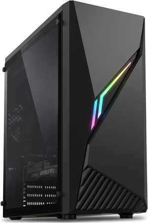 Compact ATX Mid-Tower RGB Gaming Desktop PC Case Ravn Compact ATX Mid-Tower RGB Gaming Desktop PC Case Ravn