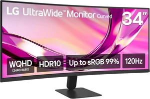 34U60ZB-B 34" UltraWide WQHD 120Hz HDR10 1800R Curved Monitor (Black) 34U60ZB-B 34" UltraWide WQHD 120Hz HDR10 1800R Curved Monitor (Black)