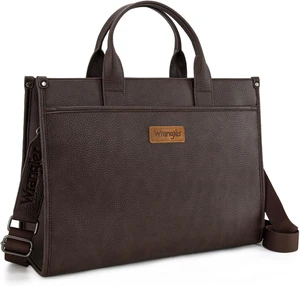 Wrangler 15.6" Laptop Bag for Women Vintage Work Tote, Business Briefcase Handbag with Adjustable Shoulder Strap Wrangler 15.6" Laptop Bag for Women Vintage Work Tote, Business Briefcase Handbag with Adjustable Shoulder Strap