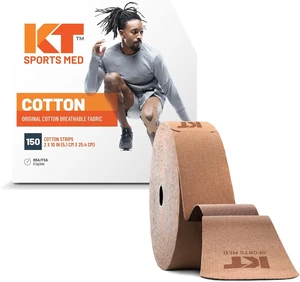 Original Cotton Elastic Kinesiology Athletic Tape 150 Precut 10" Strips Original Cotton Elastic Kinesiology Athletic Tape 150 Precut 10" Strips