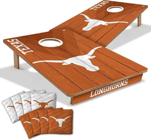 NCAA Wood Cornhole Game 2' x 3', with Logo Bags NCAA Wood Cornhole Game 2' x 3', with Logo Bags