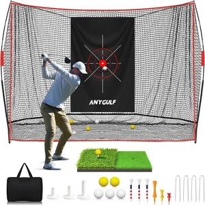 10x7FT Heavy-Duty Golf Net Chipping Net with Mat for Home Practice 10x7FT Heavy-Duty Golf Net Chipping Net with Mat for Home Practice