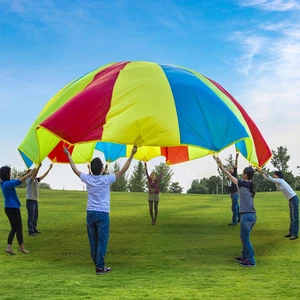 Play Parachute 10ft/12ft/16ft with 12 Handles, 20ft/24ft with 16 Handles for Kids Cooperation Group Play (20 Feet) Play Parachute 10ft/12ft/16ft with 12 Handles, 20ft/24ft with 16 Handles for Kids Cooperation Group Play (20 Feet)