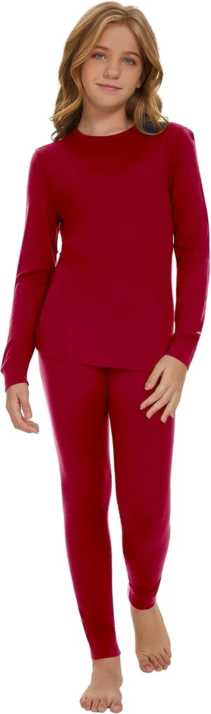 Kids Unisex 100% Merino Wool Thermal Base Layer Set Kids Unisex 100% Merino Wool Thermal Base Layer Set