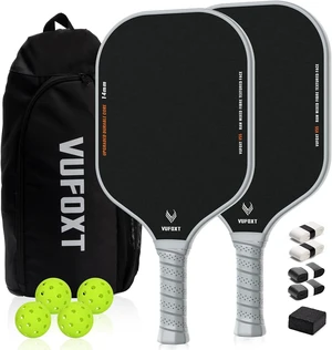 Pickleball Paddles Set of 2/4 USAPA Approved Carbon Fiber Surface, 14mm PP Honeycomb Core Lightweight Rackets for Beginners' Training & Game (Blue) Pickleball Paddles Set of 2/4 USAPA Approved Carbon Fiber Surface, 14mm PP Honeycomb Core Lightweight Rackets for Beginners' Training & Game (Blue)