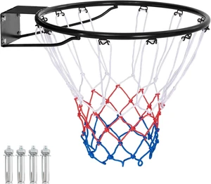 15/18 inch Basketball Rim Replacement with All-Weather Net Hoop Replacement Rim for Wall & Door Mounting, Indoor/Outdoor 15/18 inch Basketball Rim Replacement with All-Weather Net Hoop Replacement Rim for Wall & Door Mounting, Indoor/Outdoor