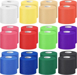 Prewrap Athletic Tape 24 Rolls, 2.75 in x 30 yd, 12 Colors Prewrap Athletic Tape 24 Rolls, 2.75 in x 30 yd, 12 Colors