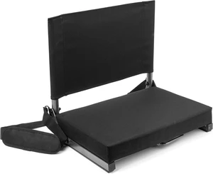 Deluxe Ultra Padded Stadium Seat, One Size, Black Deluxe Ultra Padded Stadium Seat, One Size, Black