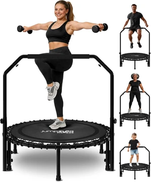 Mini Fitness Rebounder Trampoline for Adults with Handle Bar Mini Fitness Rebounder Trampoline for Adults with Handle Bar