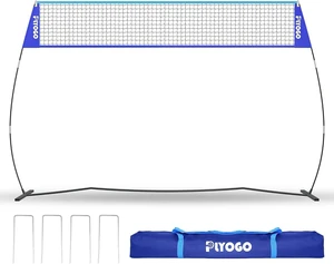 14FT Portable Volleyball Net for Backyard Adjustable Height & Instant Setup, Freestanding Training Set for Indoor & Outdoor with Carry Bag 14FT Portable Volleyball Net for Backyard Adjustable Height & Instant Setup, Freestanding Training Set for Indoor & Outdoor with Carry Bag