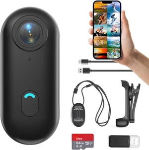 H7 64GB 1080P Thumb Action Camera Mini Body Cam with Magnetic Lanyard H7 64GB 1080P Thumb Action Camera Mini Body Cam with Magnetic Lanyard